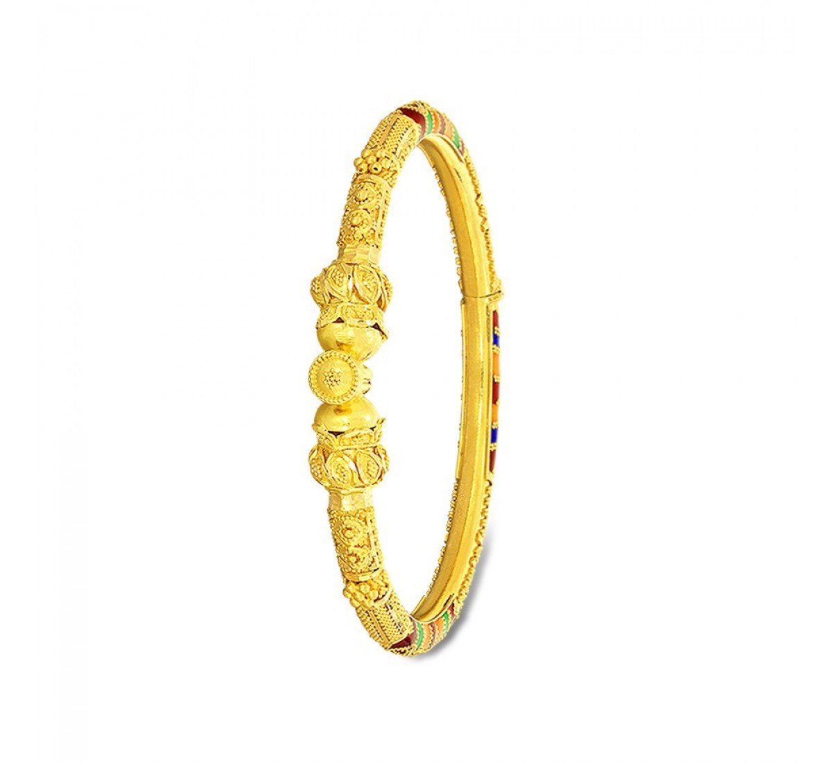 Stately Aurora Gold Bangles