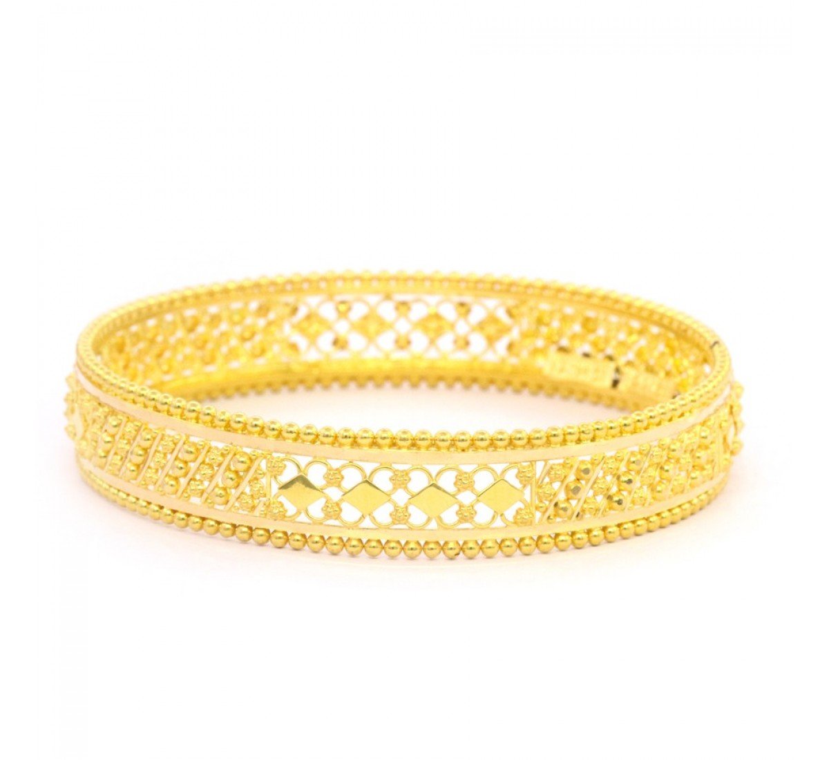 Accentuated Gold Bangles