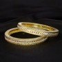 Patterened Unique Gold Bangles