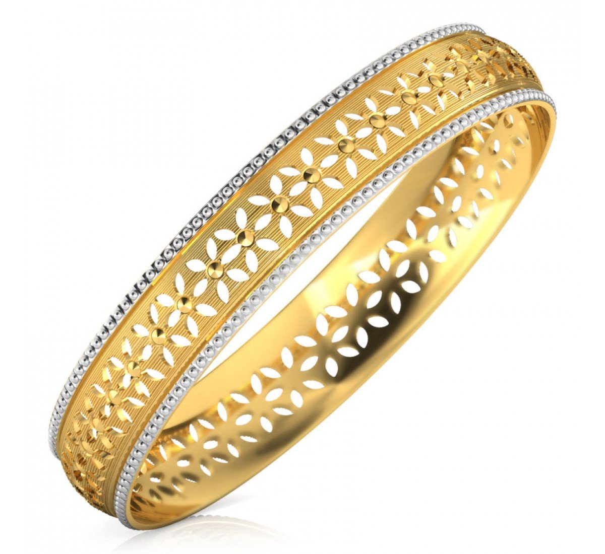 Teardrop Interwoven Gold Bangles