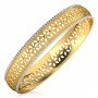 Teardrop Interwoven Gold Bangles