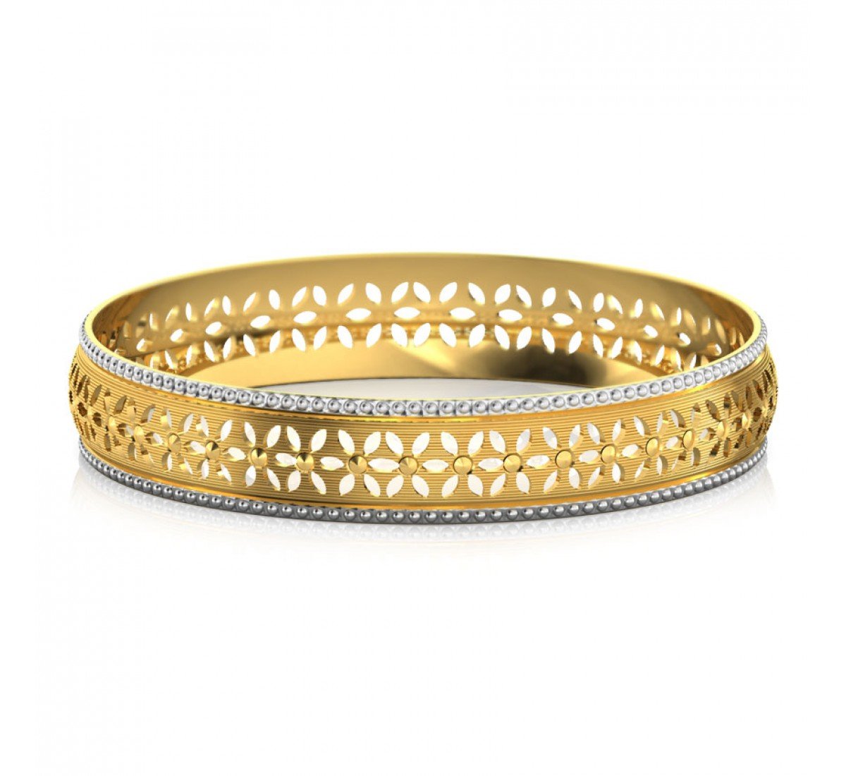 Teardrop Interwoven Gold Bangles