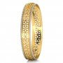 Teardrop Interwoven Gold Bangles