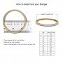 Teardrop Interwoven Gold Bangles