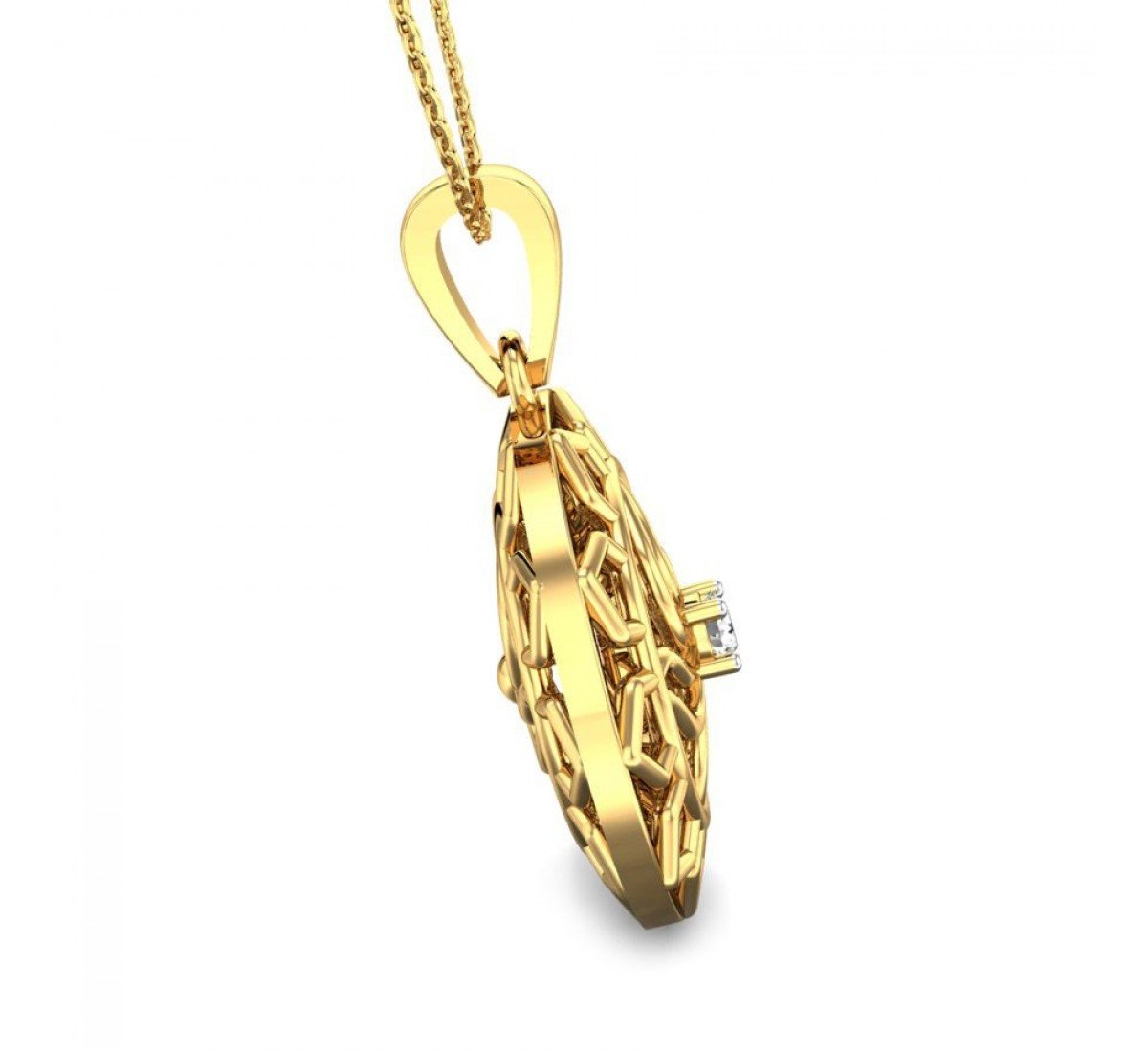 Divine Swastika Diamond Pendant