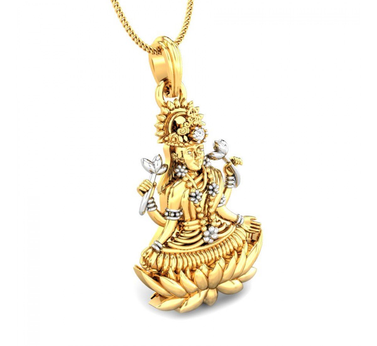 Bhuvaneswari Lakshmi Diamond Pendant