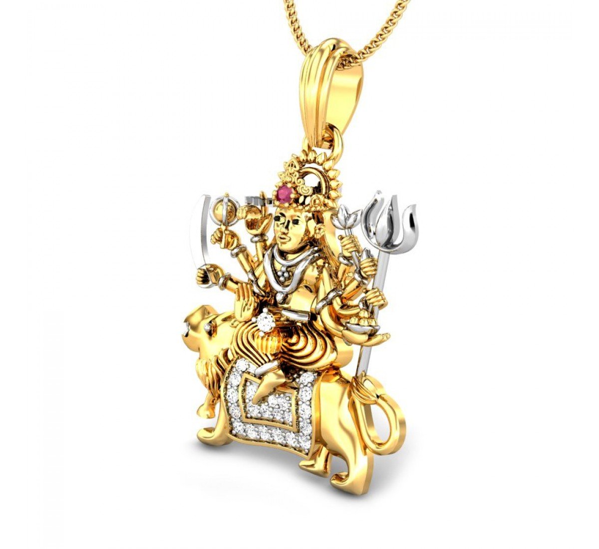 Maa Bhavani Diamond Pendant