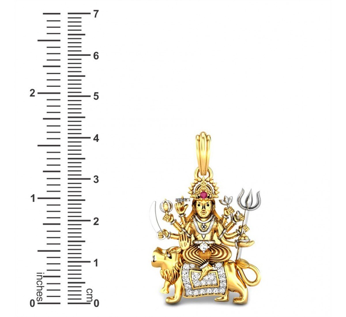 Maa Bhavani Diamond Pendant