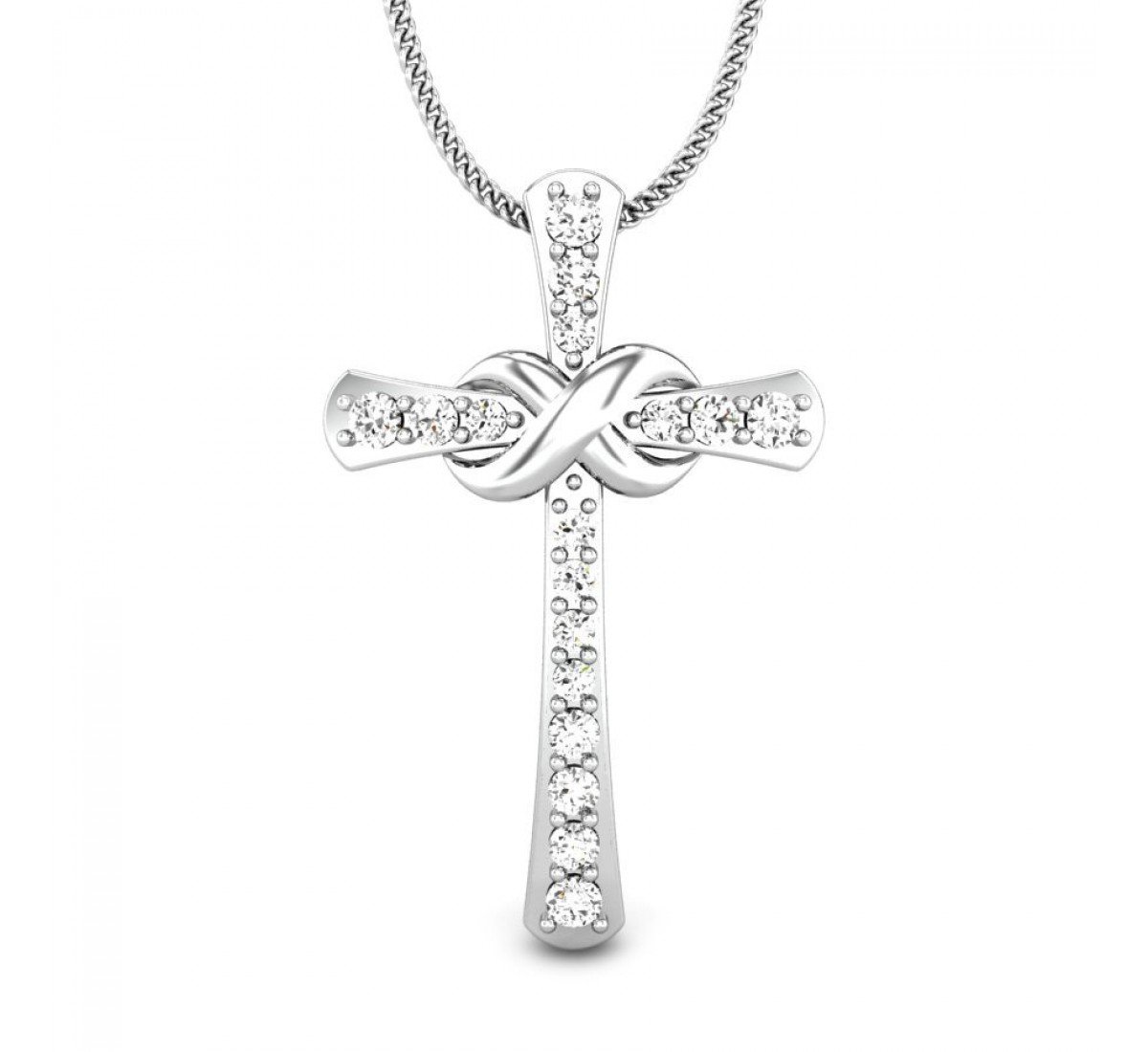 Jacinta Lysa Cross Diamond Pendant