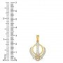 Shikh Symbol Khanda Diamond Pendant