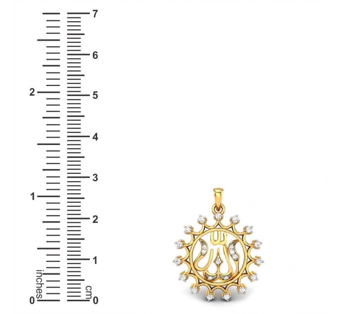 Islam Diamond Pendant