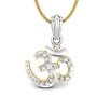 Om Namah Diamond Pendant