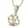 Om Namah Diamond Pendant