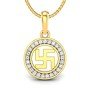 Swastika Grace Diamond Pendant