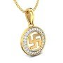 Swastika Grace Diamond Pendant