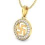 Swastika Grace Diamond Pendant