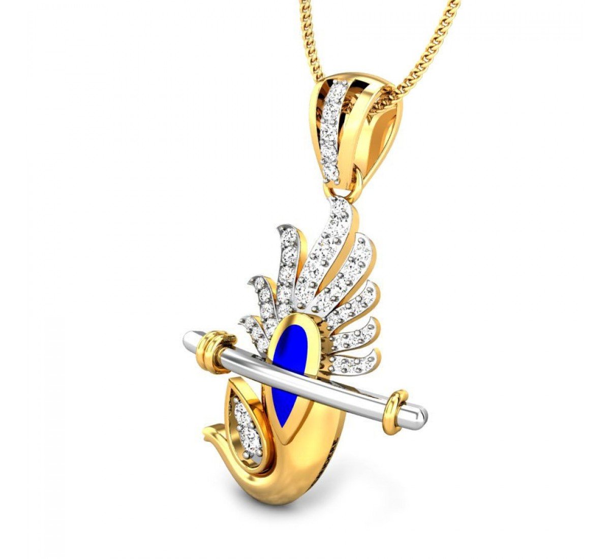 Dwemaatur Ganpati Diamond Pendant