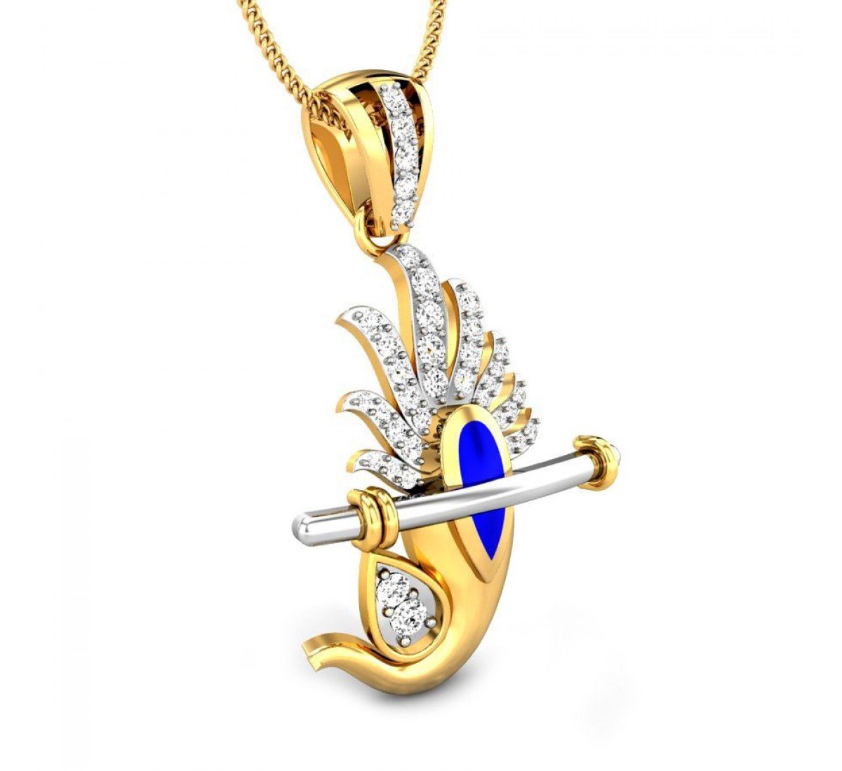 Dwemaatur Ganpati Diamond Pendant