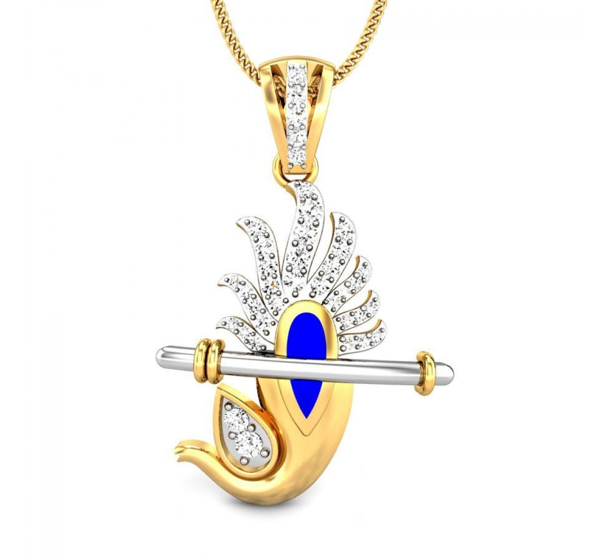 Dwemaatur Ganpati Diamond Pendant