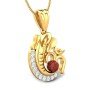 Om Rudraksha Ganeshaya Diamond Pendant