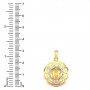 Lakshmi divine footprints Diamond Pendant