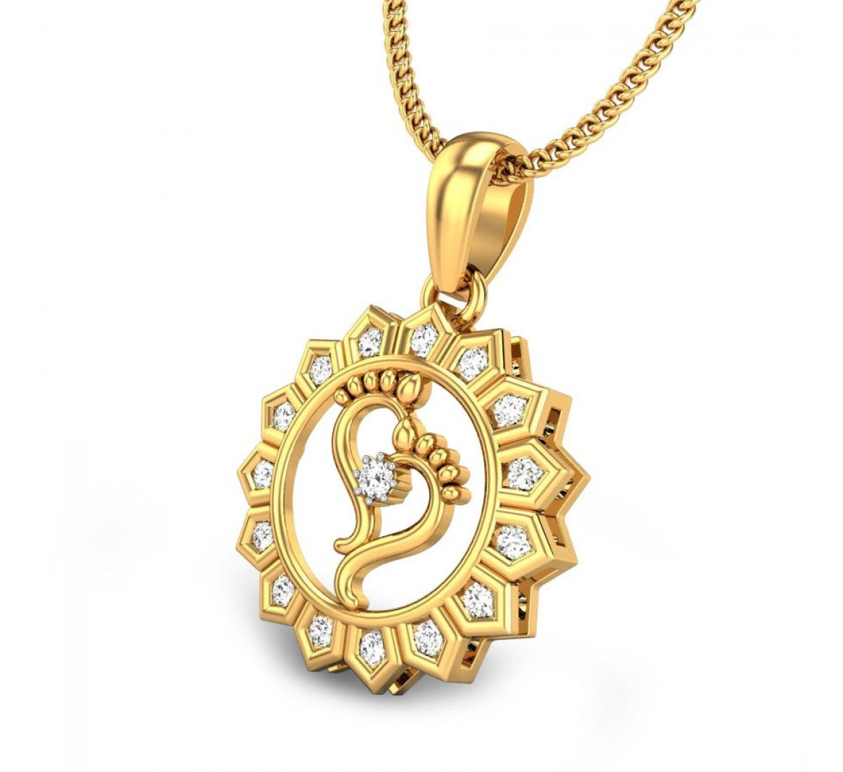 Diamond Anugrah Laabh Pendant