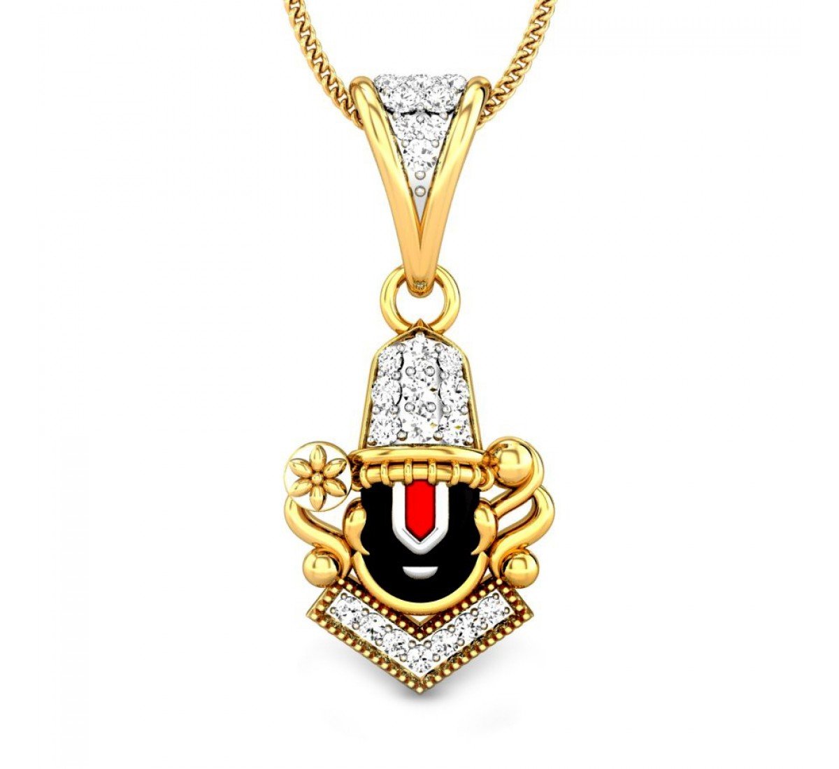 Diamond Vishnu Krupa Diamond Pendant