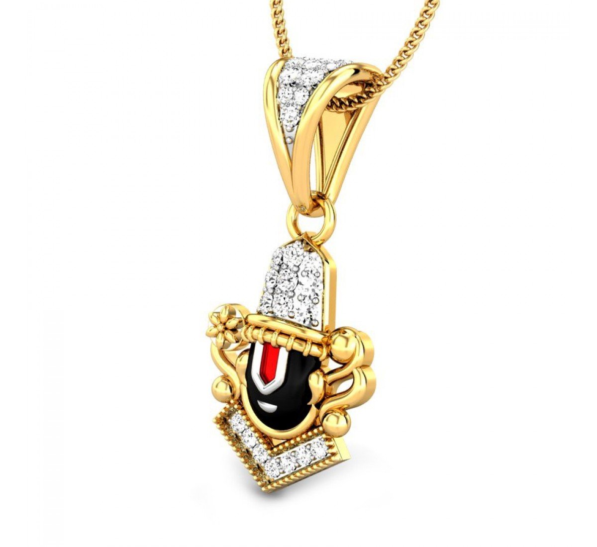 Diamond Vishnu Krupa Diamond Pendant