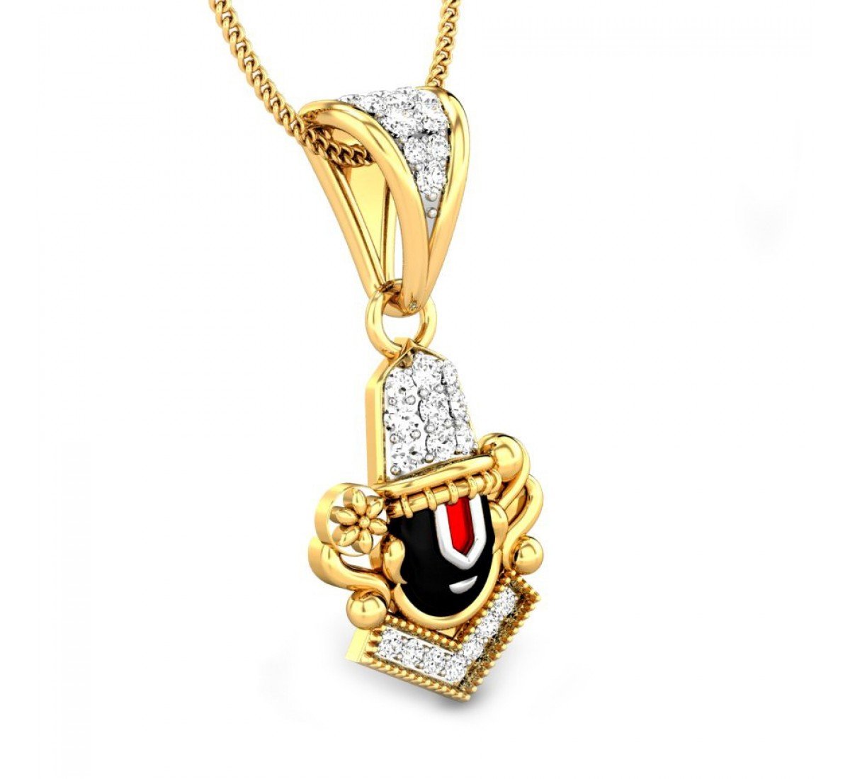 Diamond Vishnu Krupa Diamond Pendant