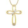 Diamond Serenity Cross Pendant