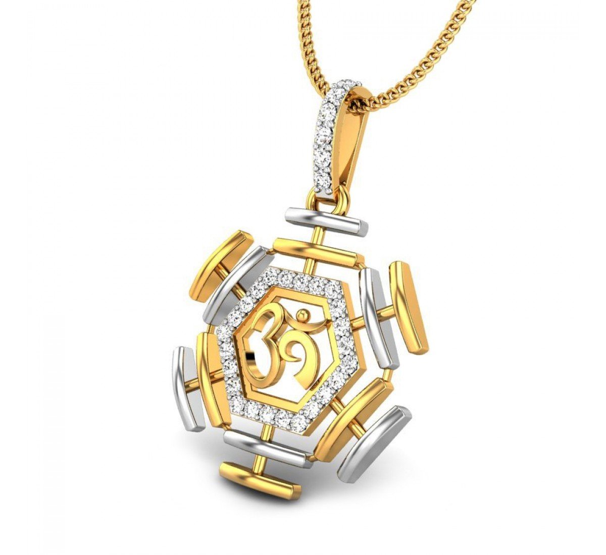 Omkara Essence Diamond Pendant