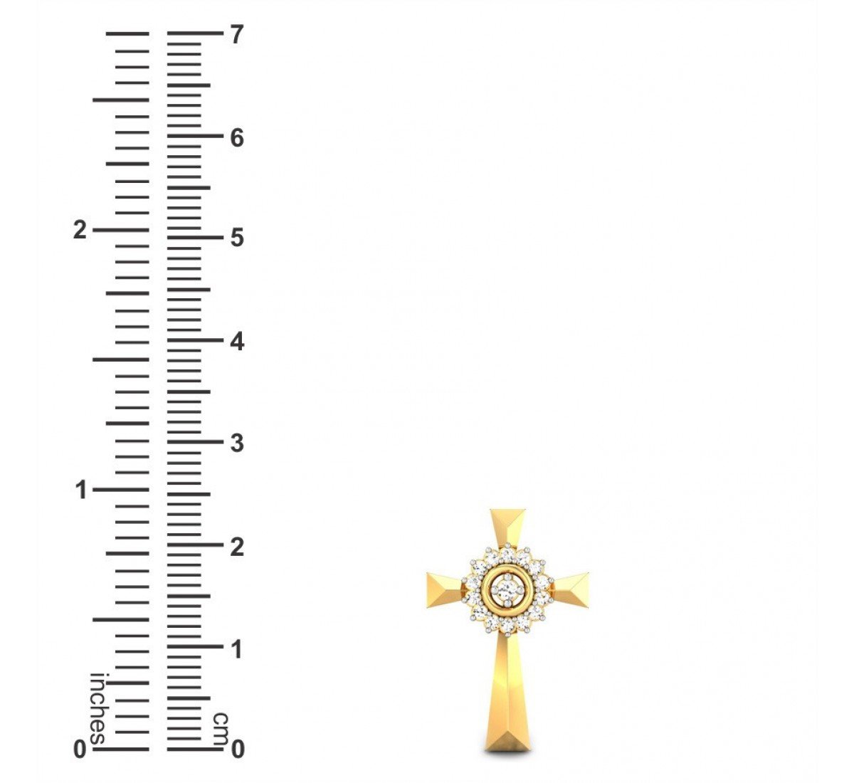 Diamond Divine Cross Pendant