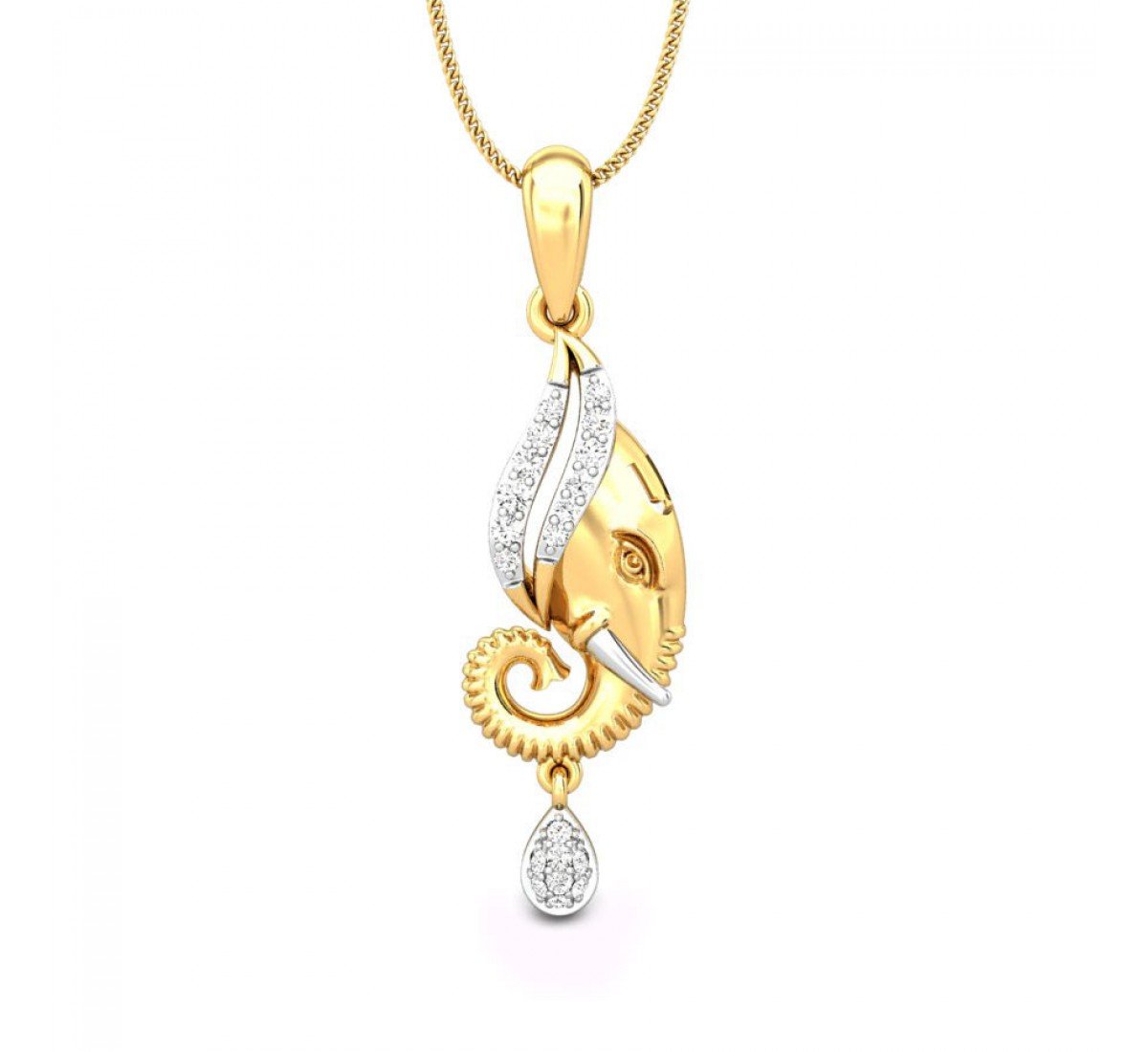 Vighneshwar Diamond Pendant