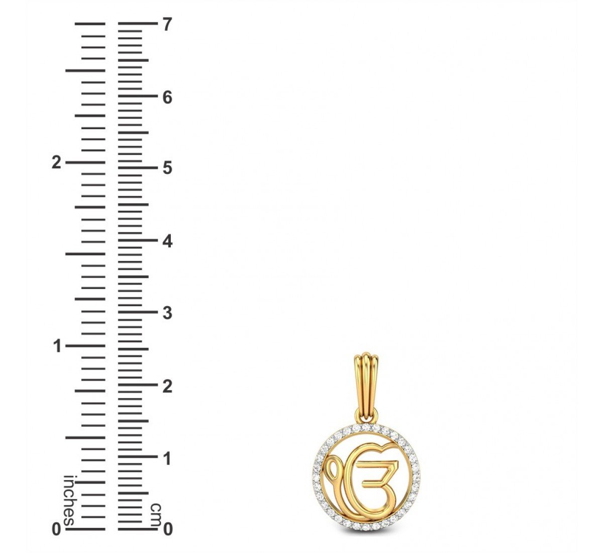 Ek Onkar Divine Diamond Pendant