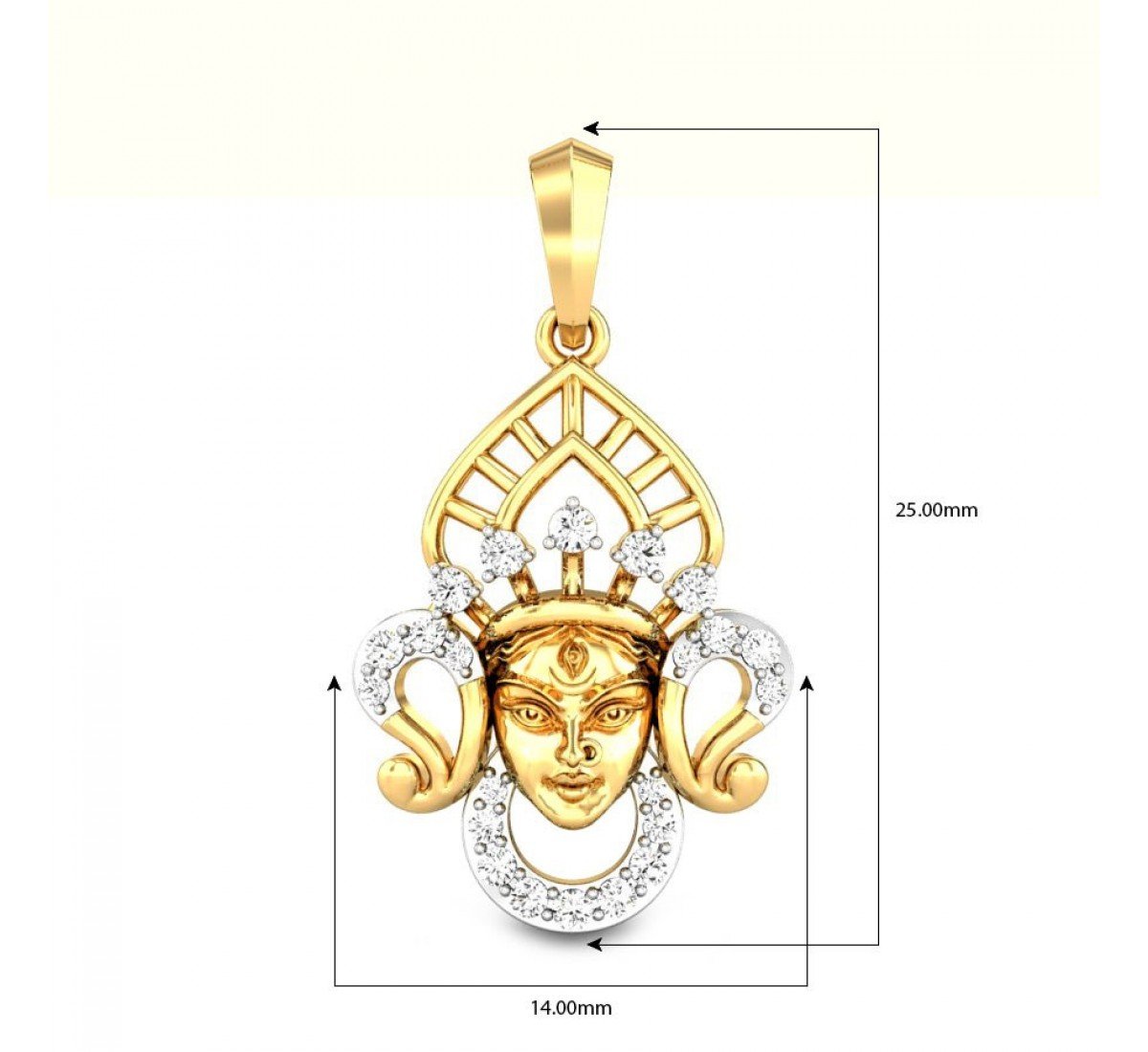 Mahagauri Diamond Pendant