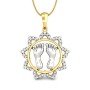 Maha Lakshmi Padukas Diamond Pendant