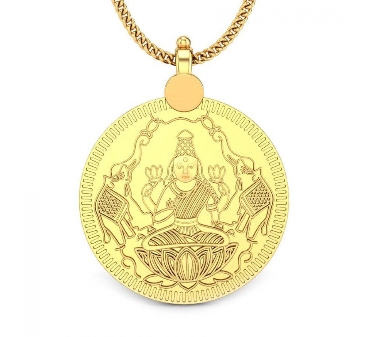 Vidya Lakshmi Gold Pendant