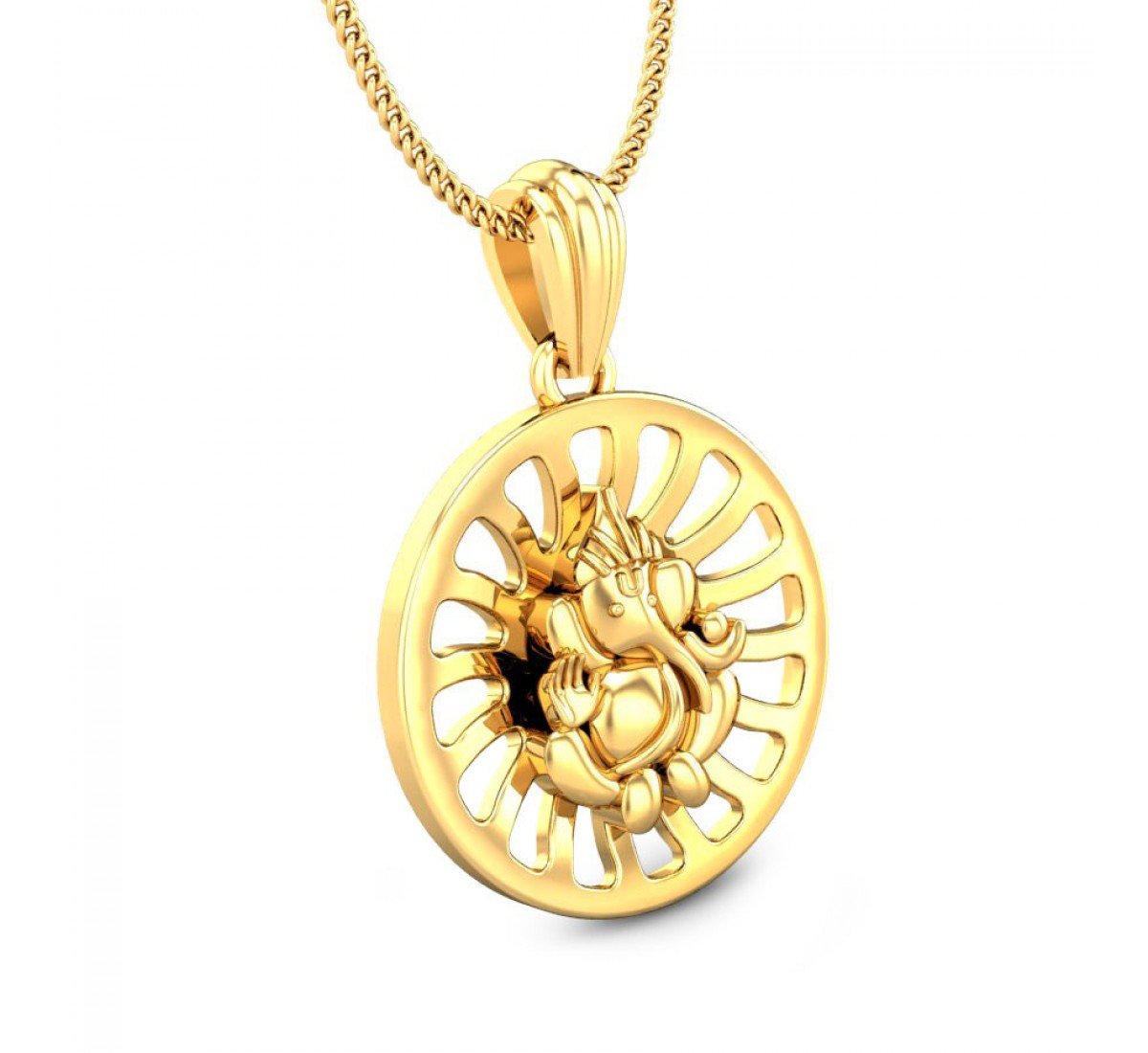 Siddhidata Ganu Gold Pendant