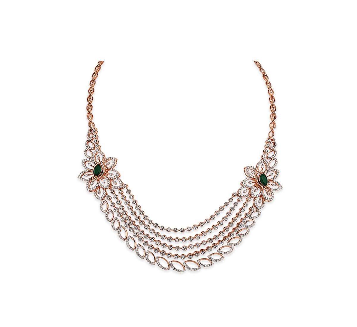 Ellipse Diamond Necklace