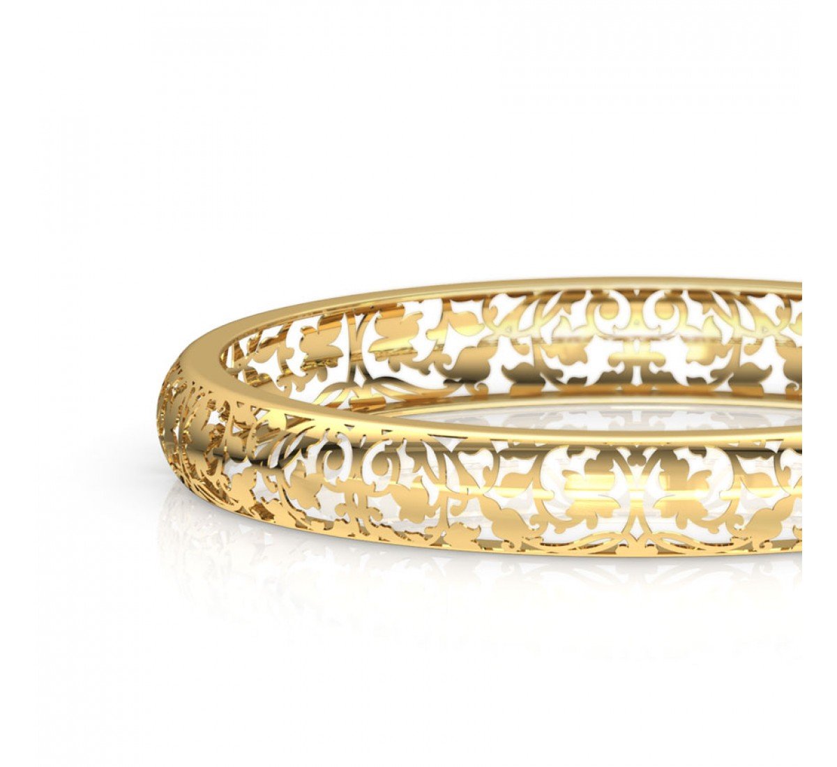 Shimmering Alber Gold Bangles