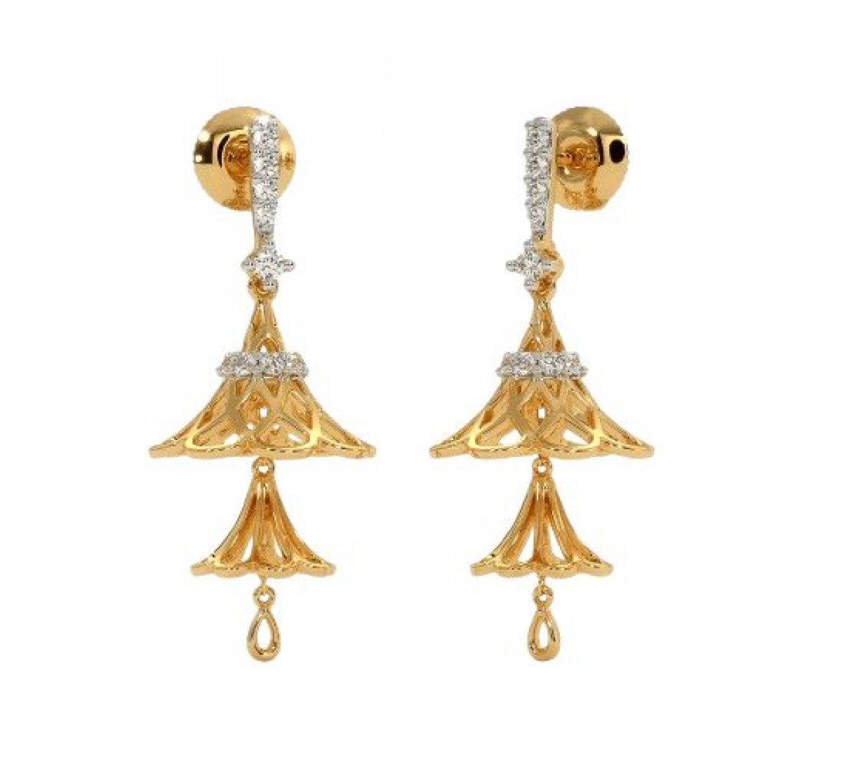 Andria Ayva Diamond Jhumkas