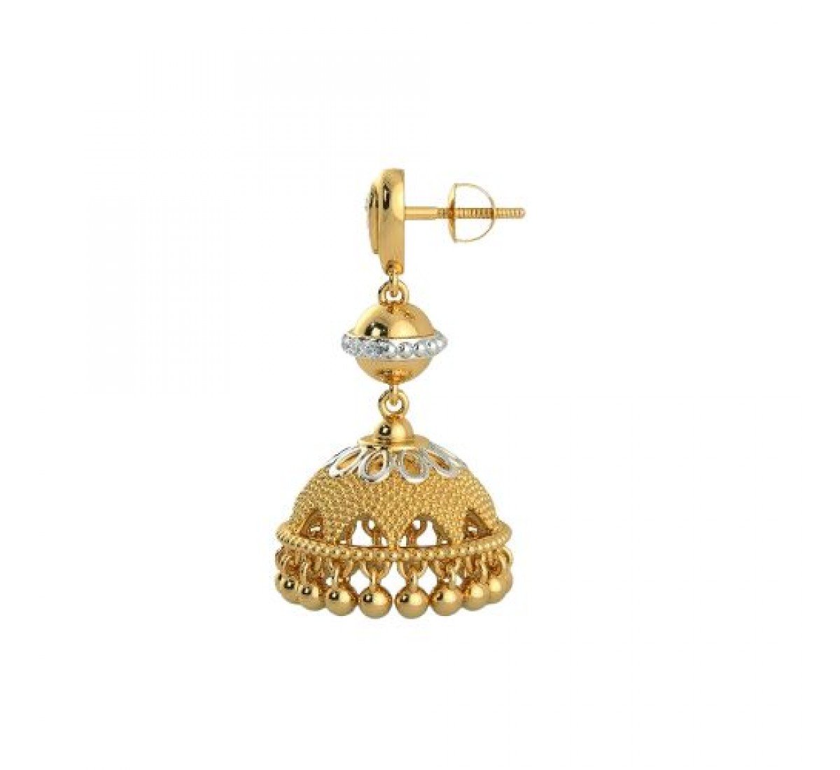 Breeze Alvina Diamond Jhumkas