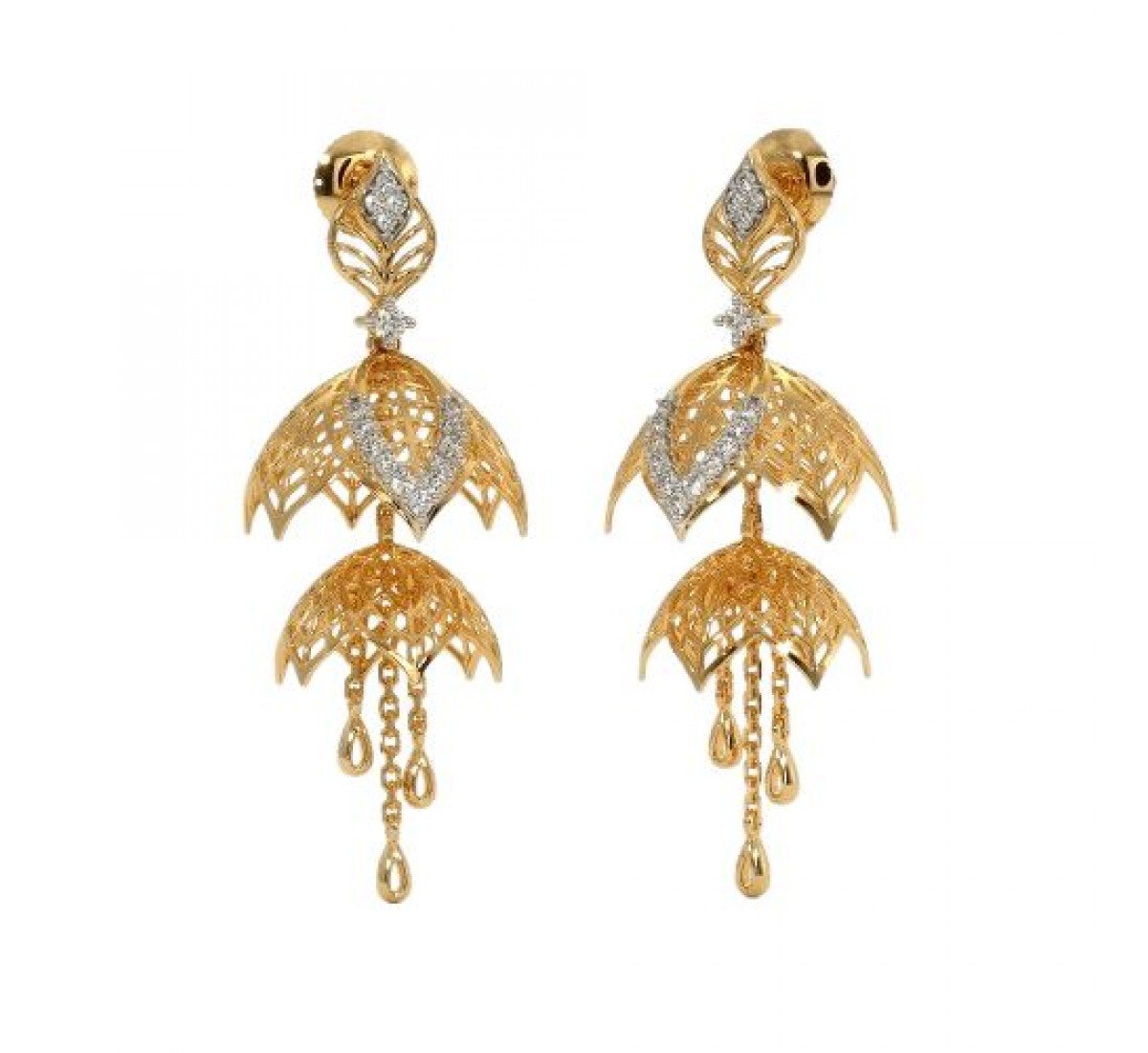 Haven Chitrali Diamond Jhumkas