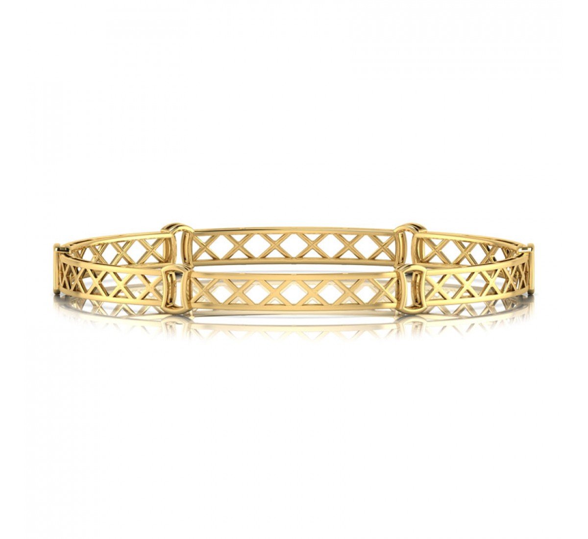 Teardrop Lace Gold Bangles