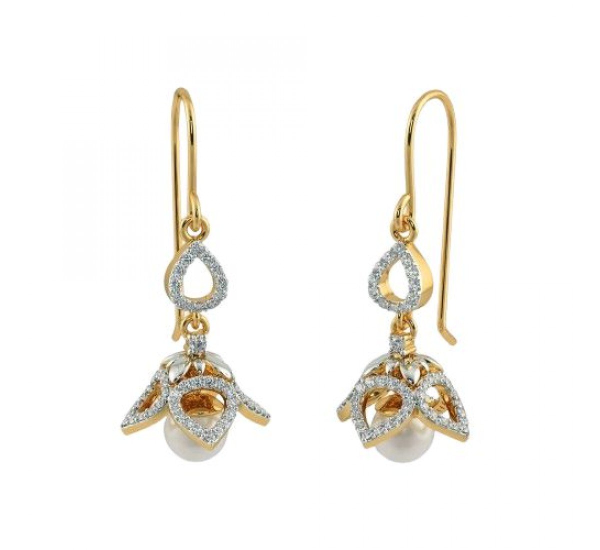 Sphere Aarohi Diamond Jhumkas