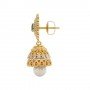 Dawn Pashmina Diamond Jhumkas