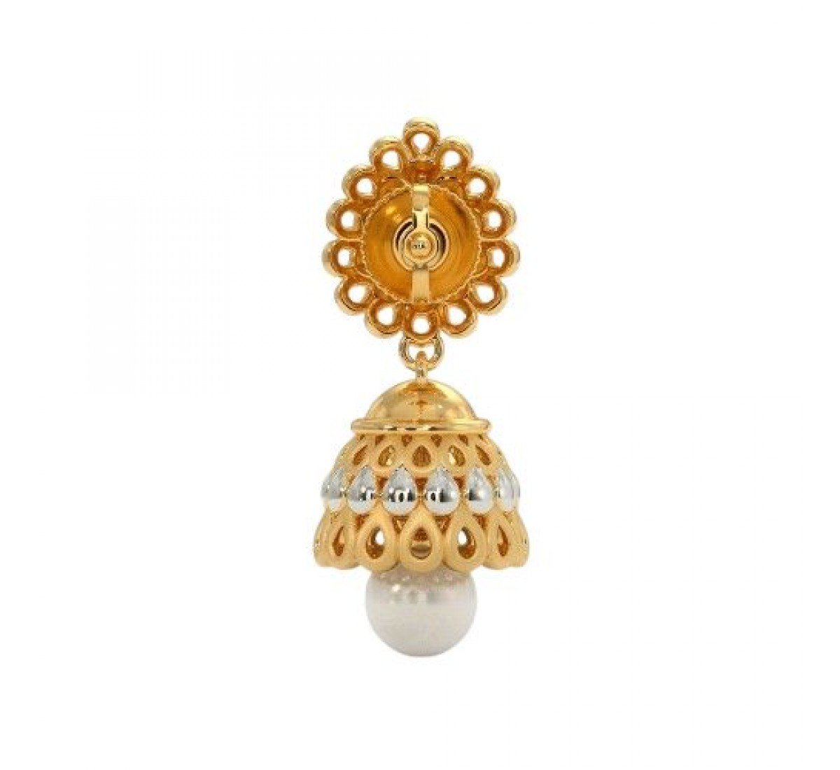 Dawn Pashmina Diamond Jhumkas