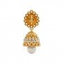 Dawn Pashmina Diamond Jhumkas