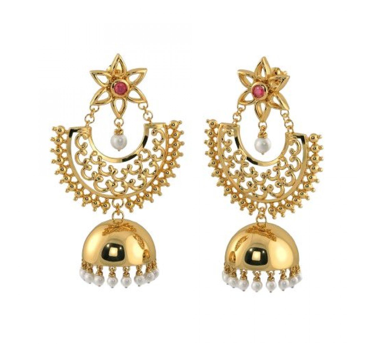 Drapes Ansley Gold Jhumkas