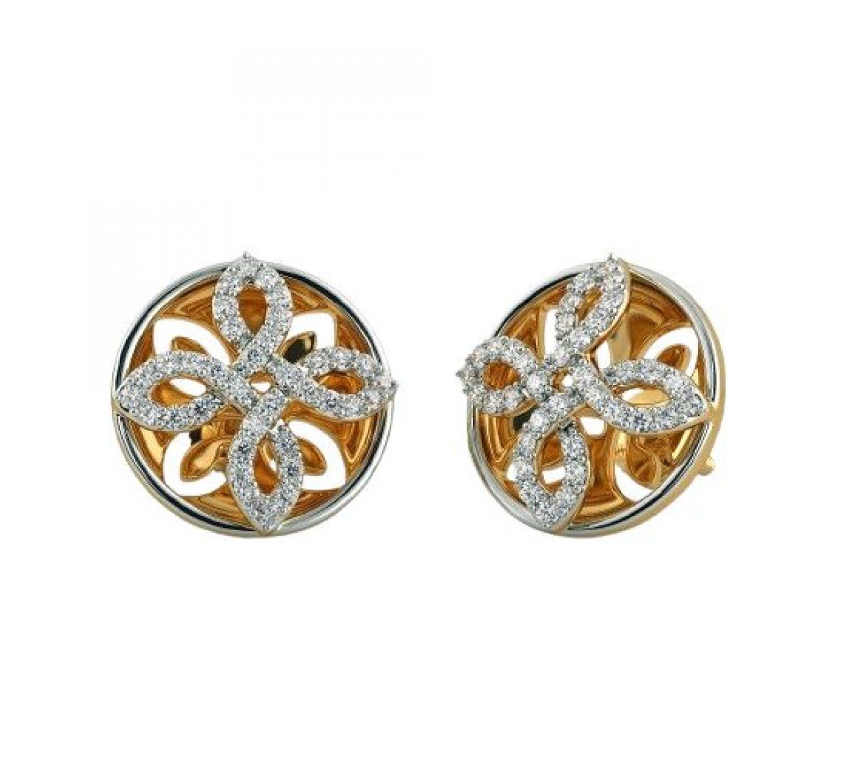 Crescent Diamond Earrings